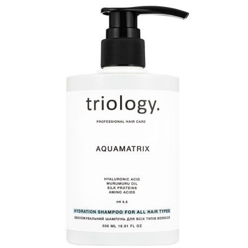 Зволожувальний шампунь для всіх типів волосся Aquamatrix Triology 500 мл
